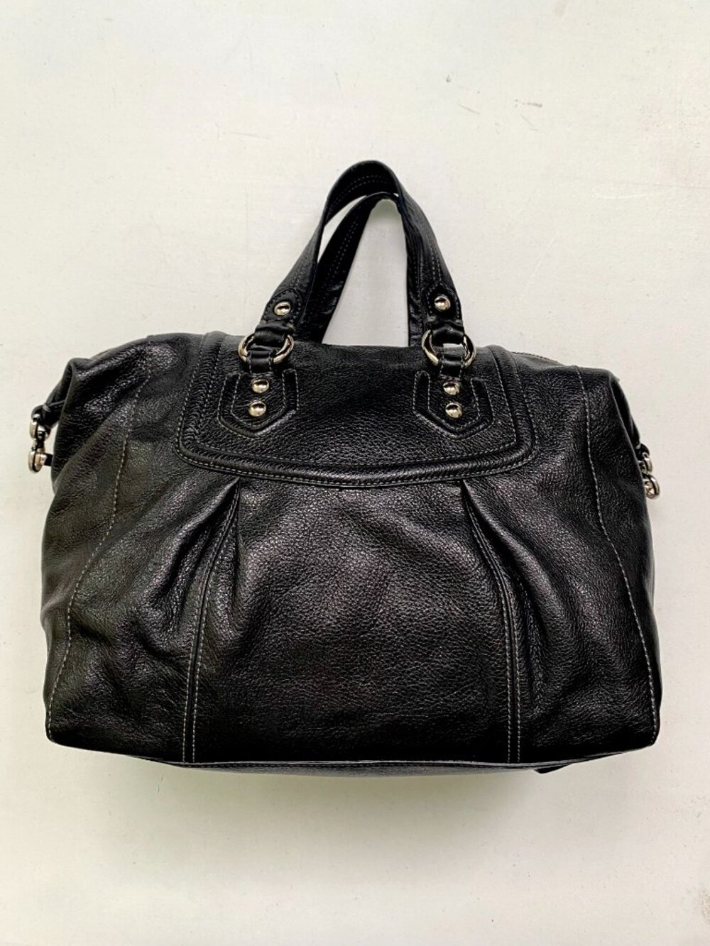Coach Madison Leather Audrey Black Satchel Bag - Picture 14 of 14